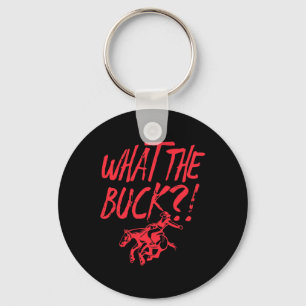 What The Buck Horse Rodeo Cowboy Horseback Riding Key Ring