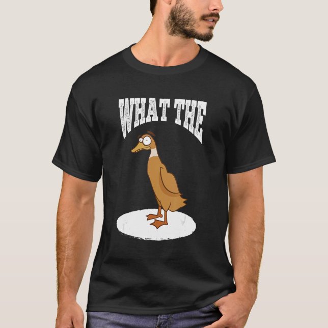 What The Duck Duck Morning Grouch Coffee Rubber Du T-Shirt (Front)
