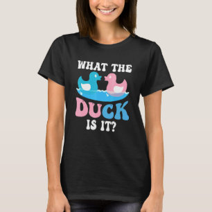 What The Duck Is It Baby Gender Reveal Party Baby T-Shirt