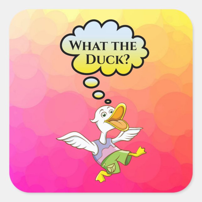 What the Duck? Sticker (Front)
