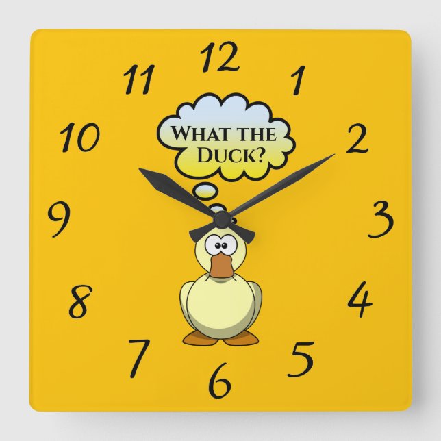 What the Duck? Wall Clock (Front)