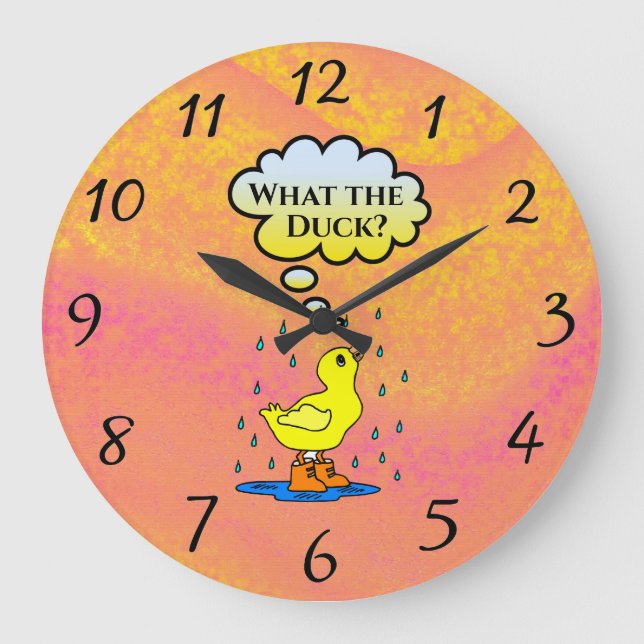 What the Duck? Wall Clock (Front)