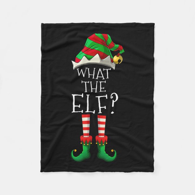 What The Elf Christmas Family Matching Group Fun  Fleece Blanket (Front)