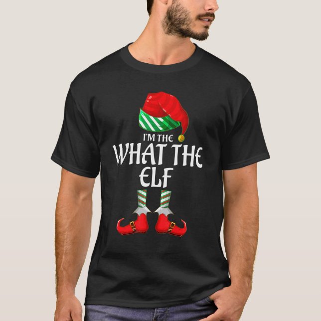 What The Elf Group Matching Family Christmas T-Shirt (Front)