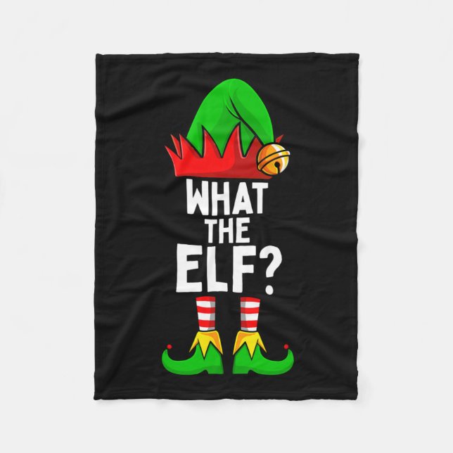 What The Elf Matching Family Christmas  Fleece Blanket (Front)