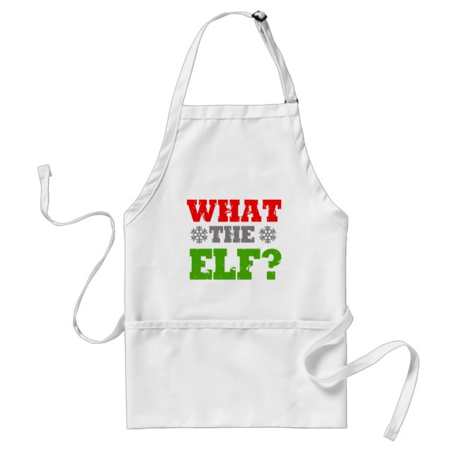 WHAT THE ELF -.png Standard Apron (Front)