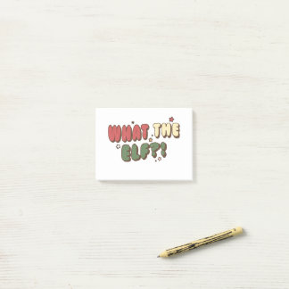 What The ELF Retro Christmas Post-it Notes