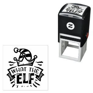What the Elf Self Inking Rubber Stamp