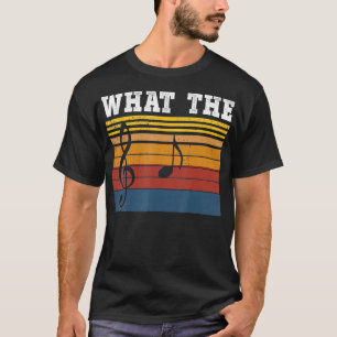 What The F Musical Note Retro Vintage  T-Shirt