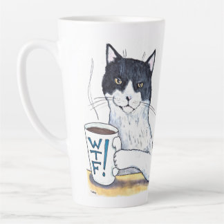 What The Feline! Latte Mug