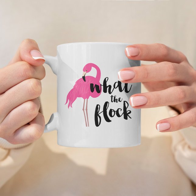 What the Flock Flamingo Coffee Mug (Creator Uploaded)