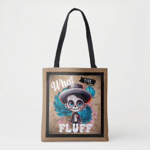 What the Fluff Sugar Skull Tote Bag