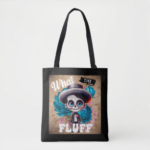 What the Fluff Sugar Skull Tote Bag