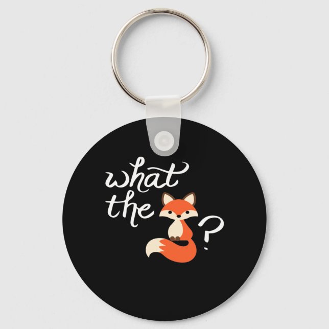 What The Fox Baby Key Ring (Front)
