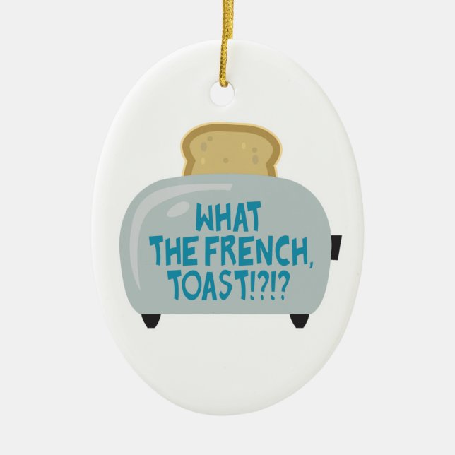what the french toast ceramic tree decoration (Front)