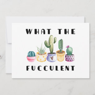What The Fucculent Holiday Card