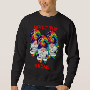 What The Gnome Merry Christmas Tie Dye Pajamas Sweatshirt