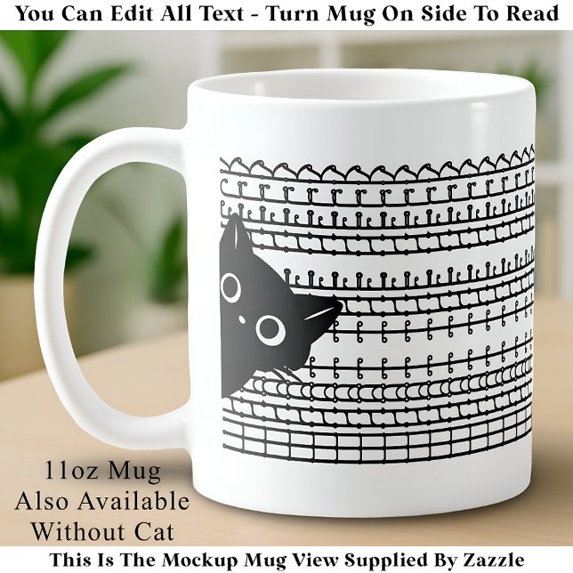 What The Heck Hidden Message & Cat, Funny Coffee Mug (Creator Uploaded)