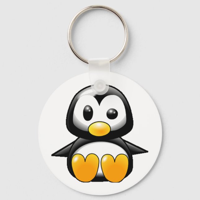 What the Heck Penguin Key Ring (Front)