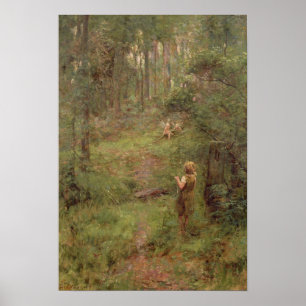 What the Little Girl Saw in the Bush, 1904 Poster