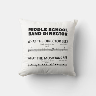 What the Middle School Band Sees Cushion