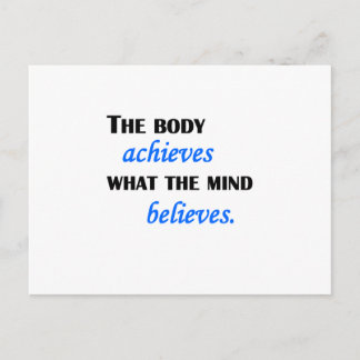 What The Mind Believes Postcard