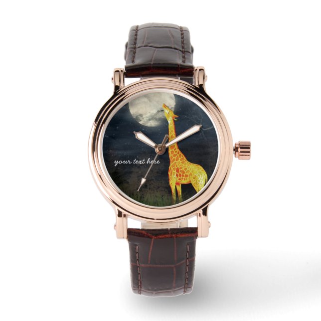 What the moon tastes like? Giraffe and Moon Watch (Front)