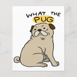 What The Pug Cute Fat Pug Flyer