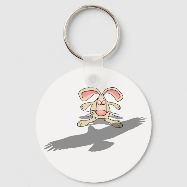 What the...? Rabbit Cartoon Keychain (Front)