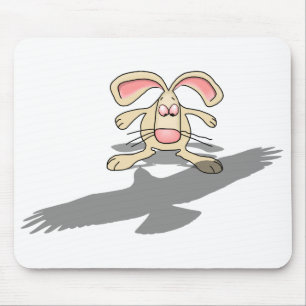 What the...? Rabbit Cartoon Mousepad