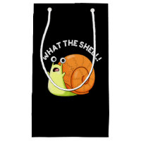 What The Shell Funny Snail Pun Dark BG
