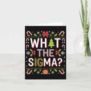 What The Sigma Funny Santa Clause Gen Alpha X-mas Card
