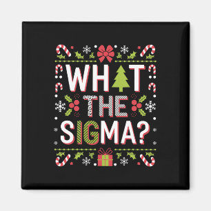 What The Sigma Funny Santa Clause Gen Alpha X-mas Magnet