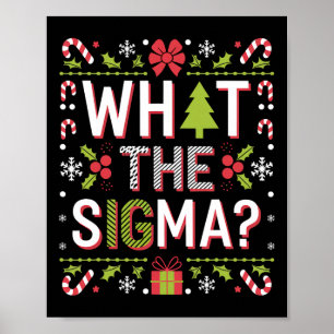 What The Sigma Funny Santa Clause Gen Alpha X-mas Poster