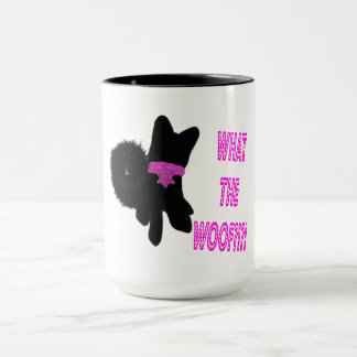 What the woof funny dog mug