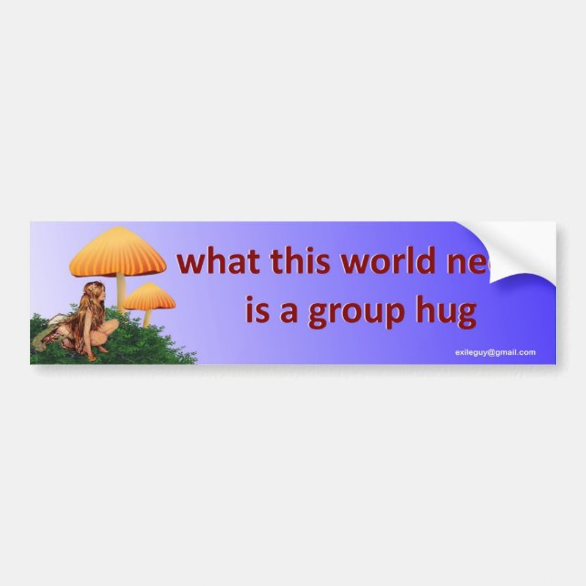 what this world needs... bumper sticker (Front)