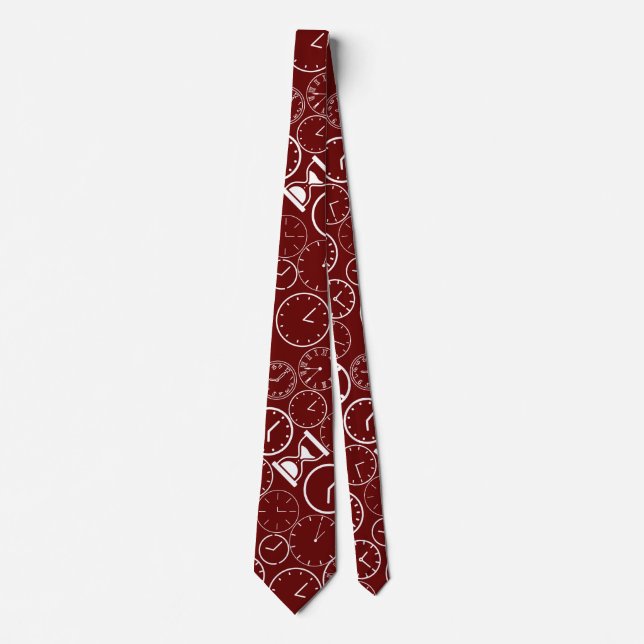 What time is it.b D Red BG Tie (Front)