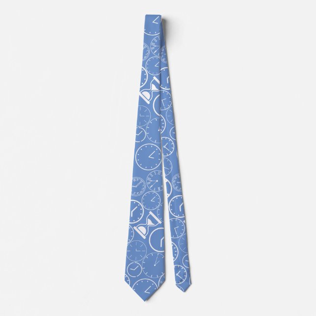 What time is it.b L Blue BG Tie (Front)