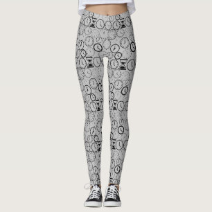 What time is it.wx4 L Grey BG Leggings