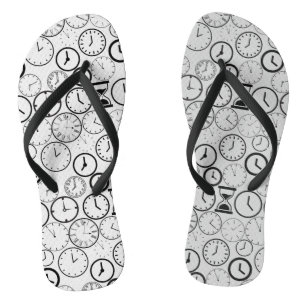 What time is it.wx4 L Grey BG Thongs