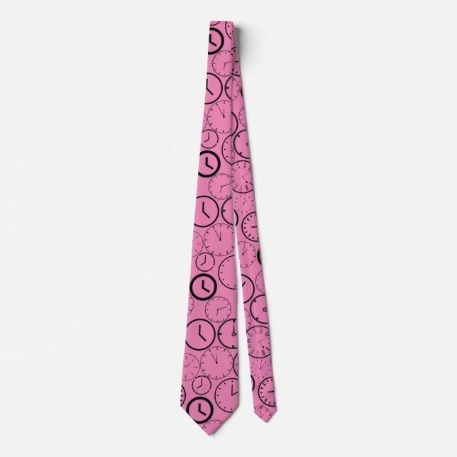 What time is it.wx4 Pink BG Tie (Front)