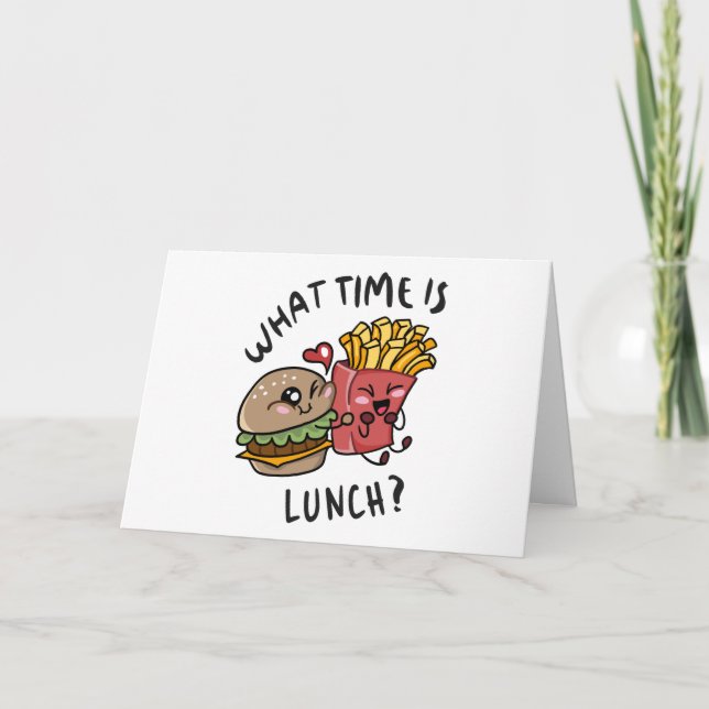 What time is lunch card (Front)