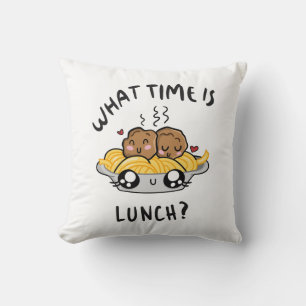 What Time Is Lunch Cushion
