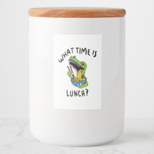 What time is lunch food label