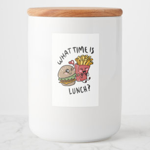 What time is lunch food label