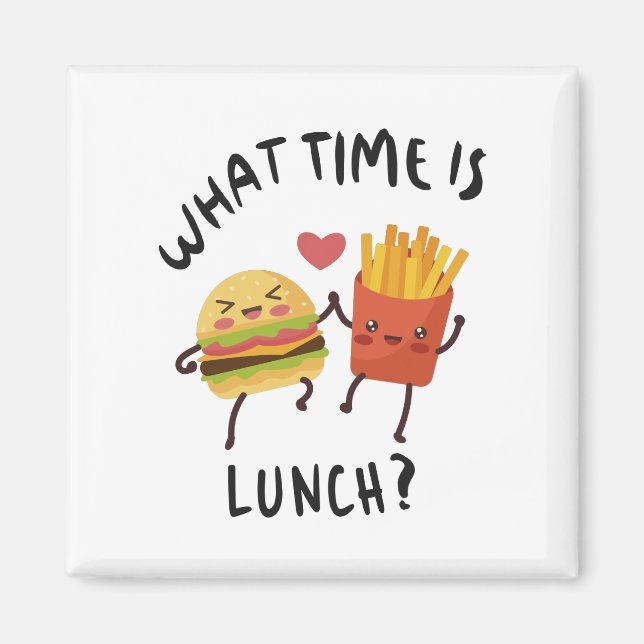 What time is lunch magnet (Front)