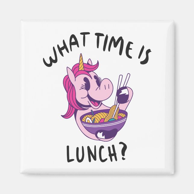 What time is lunch magnet (Front)