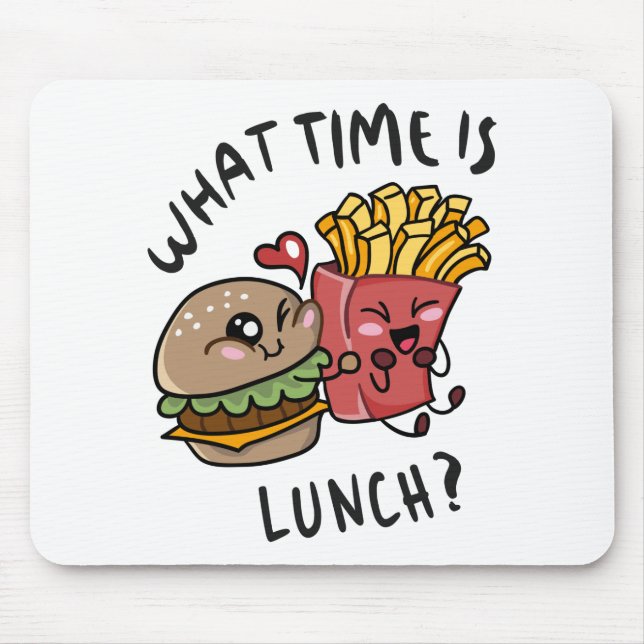What time is lunch mouse pad (Front)