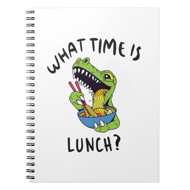 What time is lunch notebook (Front)