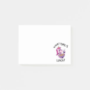 What time is lunch post-it notes